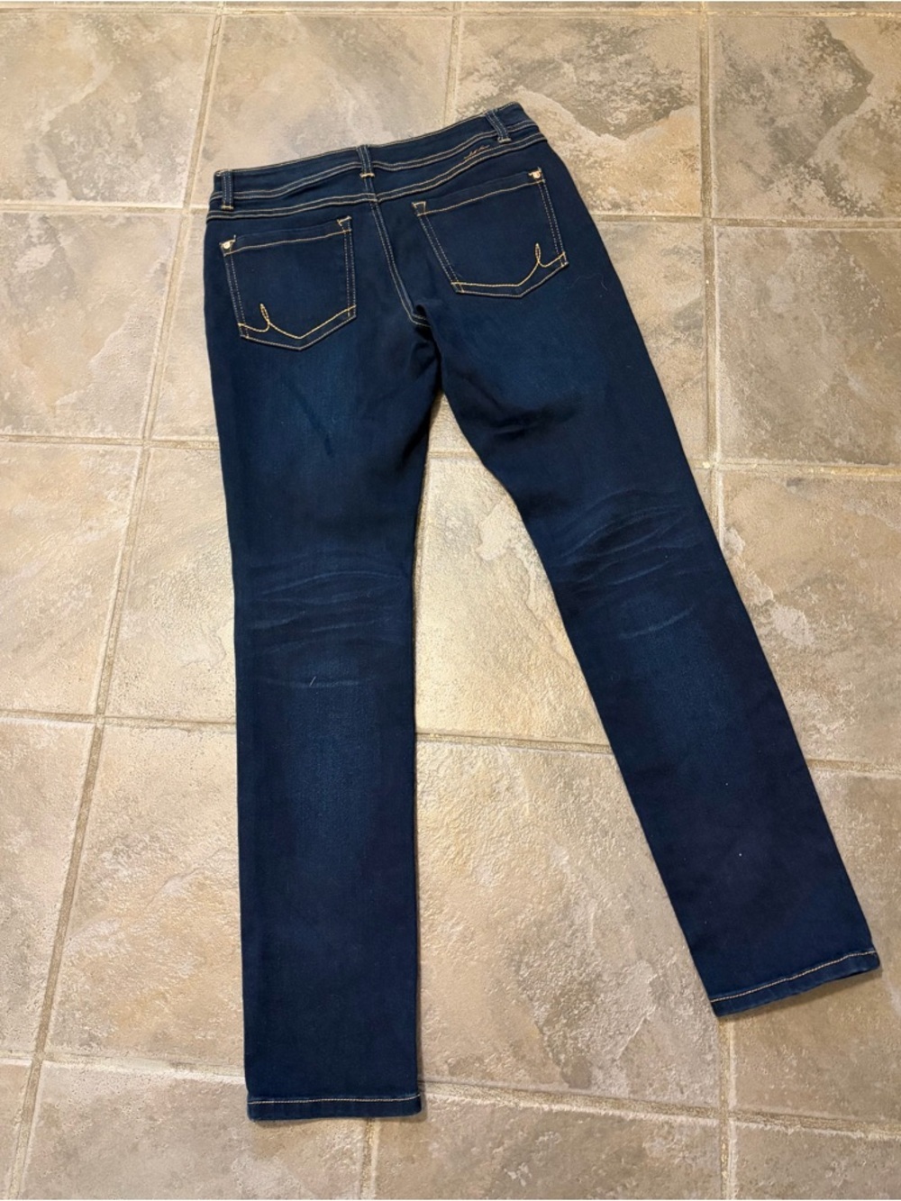 Women’s INC Dark Blue Straight-Leg Jeans size 6 - Picture 4 of 4